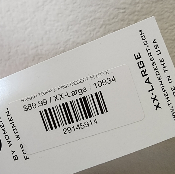 Pink Desert x Sassy Red Lipstick One Piece XXL NWT - Picture 7 of 9